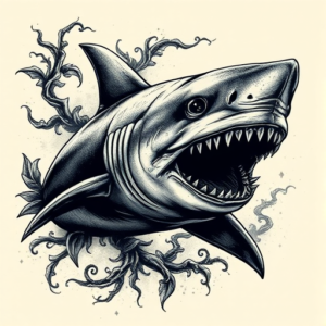 Gothic Shark Tattoo