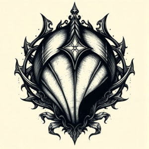 Gothic Shell Tattoo