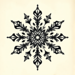 Gothic Snowflake Tattoo