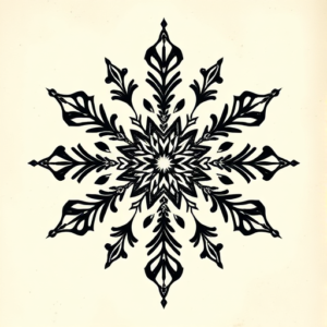 Gothic Snowflake Tattoo