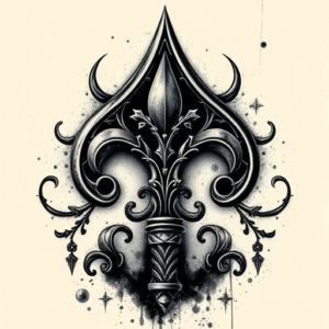Gothic Spade Tattoo