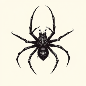 Gothic Spider Tattoo