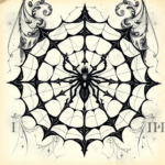 Gothic Spiderweb Tattoo
