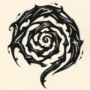 Gothic Spiral Tattoo