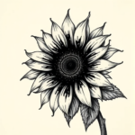 Gothic Sunflower Tattoo