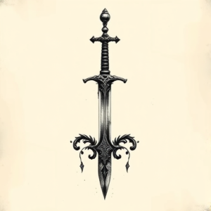 Gothic Sword Tattoo