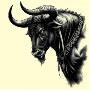 Gothic Taurus Tattoo