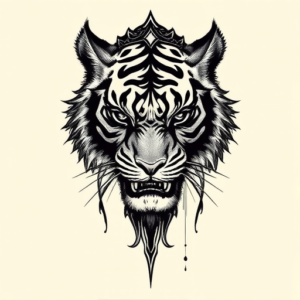 Gothic Tiger Tattoo