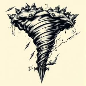 Gothic Tornado Tattoo