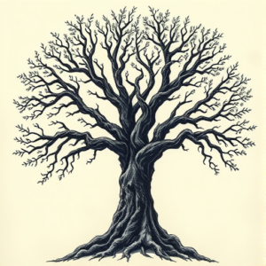 Gothic Tree Tattoo