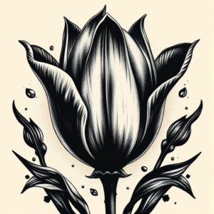 Gothic Tulip Tattoo