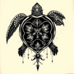 Gothic Turtle Tattoo