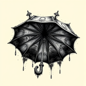 Gothic Umbrella Tattoo