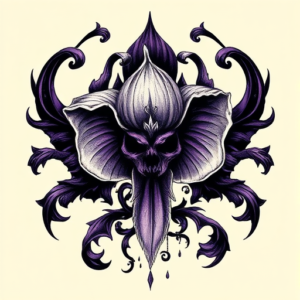 Gothic Violet Tattoo