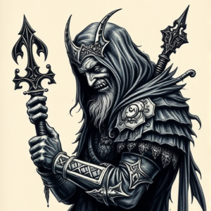 Gothic Witcher Tattoo