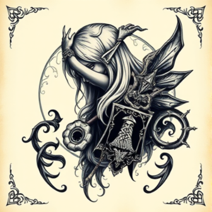 Gothic Zelda Tattoo