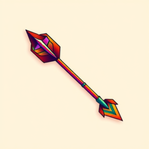 Gradient Color Arrow Tattoo