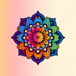 Gradient Color Crochet Tattoo