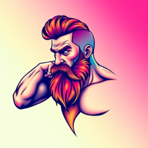 Gradient Color Hercules Tattoo