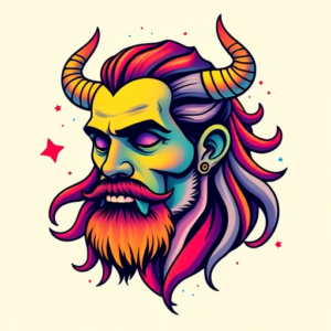 Gradient Color Incubus Tattoo