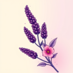 Gradient Color Lavender Tattoo