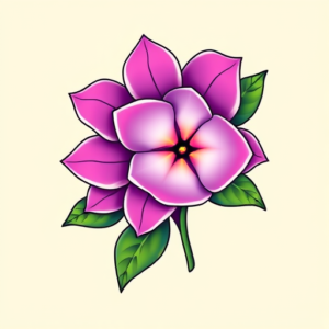 Gradient Color Lilac Tattoo