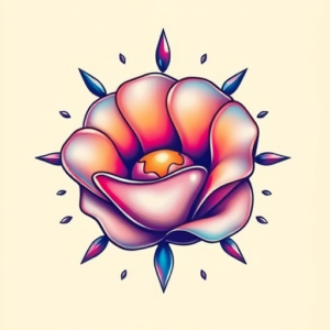 Gradient Color Pearl Tattoo