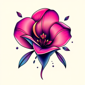 Gradient Color Violet Tattoo