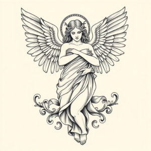 Greek Angel Tattoo
