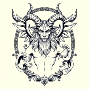Greek Baphomet Tattoo