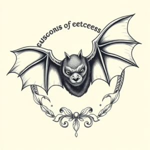 Greek Bat Tattoo