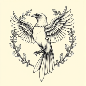 Greek Bird Tattoo