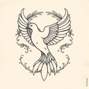 Greek Dove Tattoo