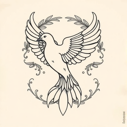 Greek Dove Tattoo