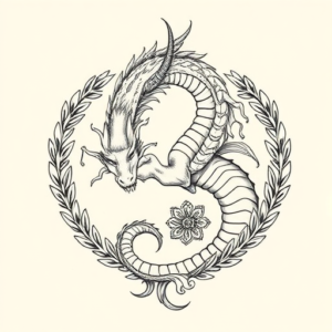 Greek Dragon Tattoo
