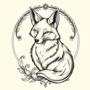 Greek Fox Tattoo