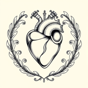 Greek Heart Tattoo