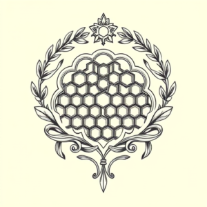 Greek Honeycomb Tattoo