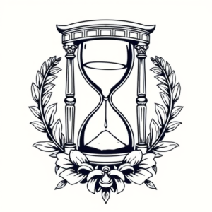 Greek Hourglass Tattoo