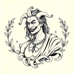 Greek Joker Tattoo