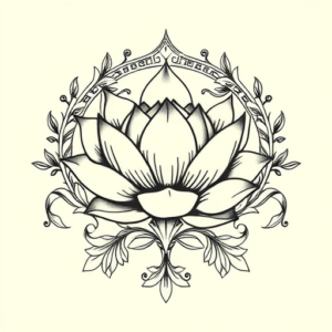 Greek Lotus Tattoo