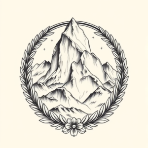Greek Mountain Tattoo