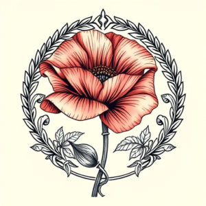Greek Poppy Tattoo