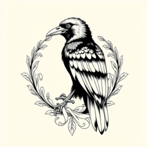 Greek Raven Tattoo