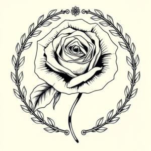 Greek Rose Tattoo