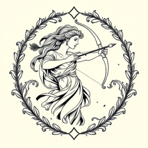 Greek Sagittarius Tattoo