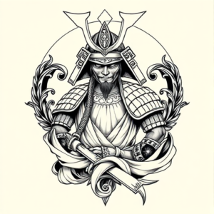 Greek Samurai Tattoo