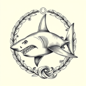 Greek Shark Tattoo