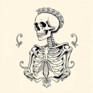 Greek Skeleton Tattoo