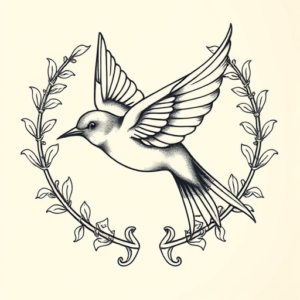 Greek Swallow Tattoo